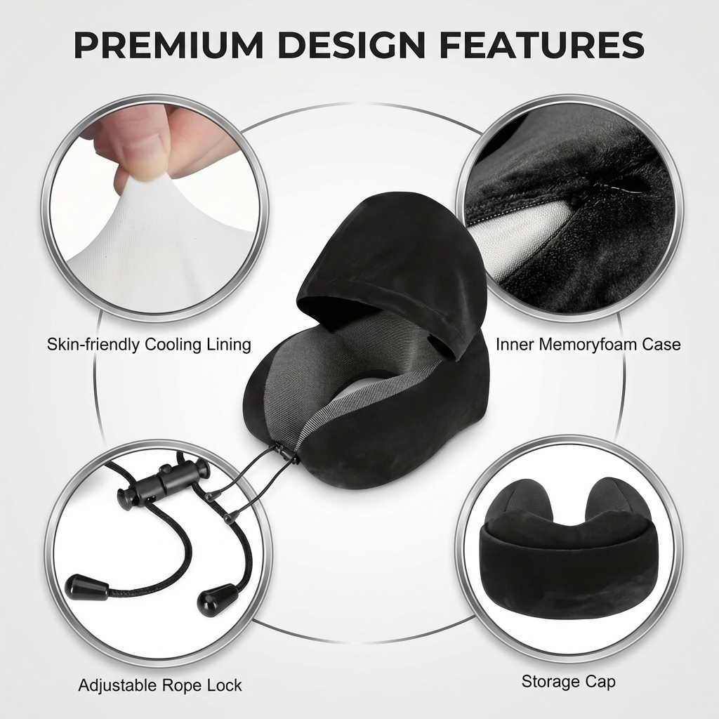 The NapHood™ Total Blackout Pillow